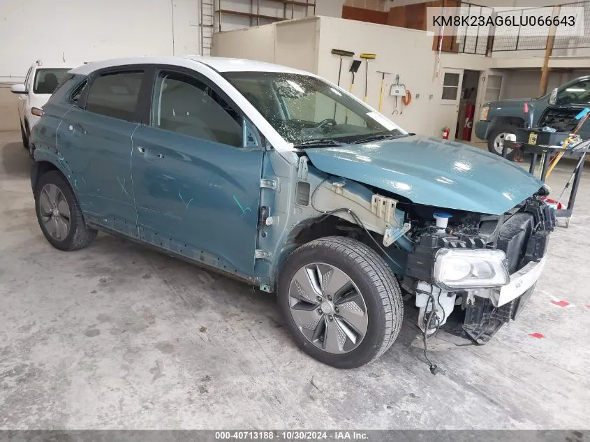 KM8K23AG6LU066643 2020 Hyundai Kona Electric Sel