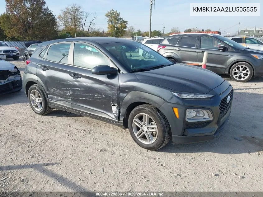 KM8K12AA2LU505555 2020 Hyundai Kona Se