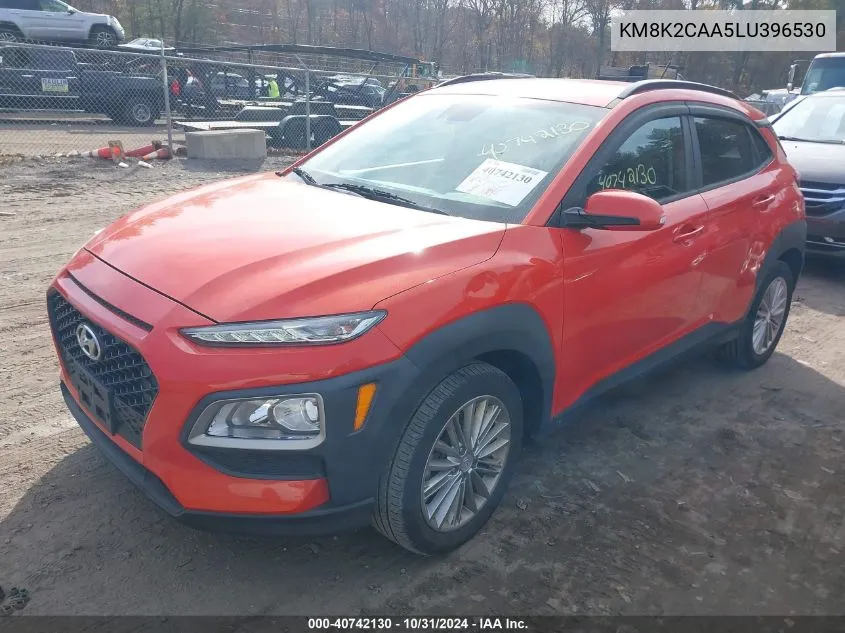 2020 Hyundai Kona Sel VIN: KM8K2CAA5LU396530 Lot: 40742130