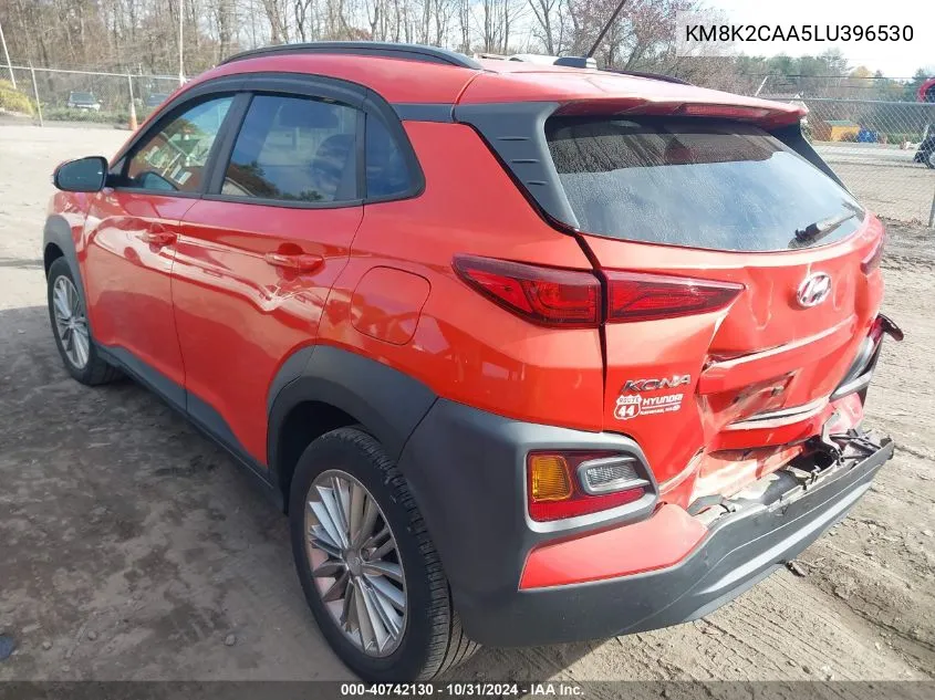 2020 Hyundai Kona Sel VIN: KM8K2CAA5LU396530 Lot: 40742130