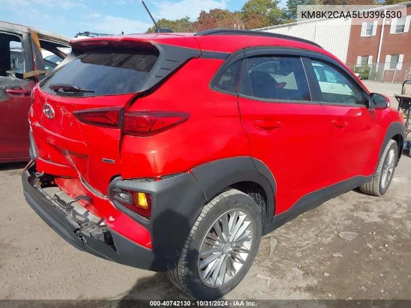 2020 Hyundai Kona Sel VIN: KM8K2CAA5LU396530 Lot: 40742130