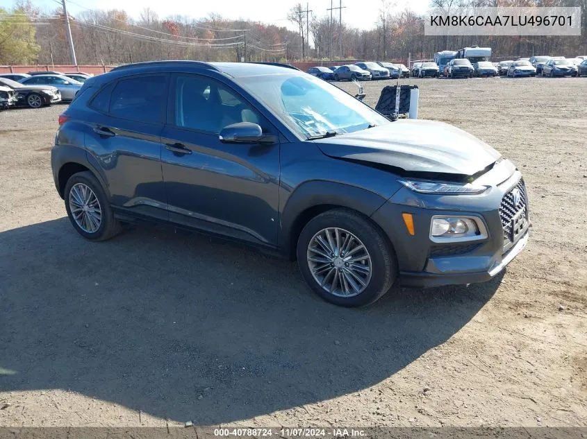 2020 Hyundai Kona Sel Plus VIN: KM8K6CAA7LU496701 Lot: 40788724