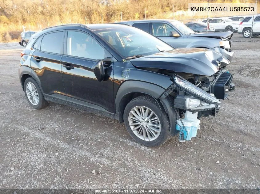 2020 Hyundai Kona Sel VIN: KM8K2CAA4LU585573 Lot: 40795167