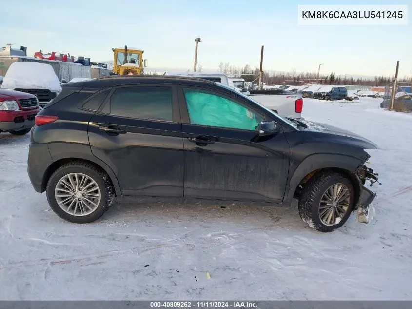 2020 Hyundai Kona Sel Plus VIN: KM8K6CAA3LU541245 Lot: 40809262