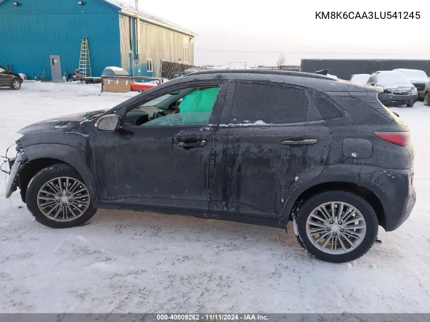 2020 Hyundai Kona Sel Plus VIN: KM8K6CAA3LU541245 Lot: 40809262