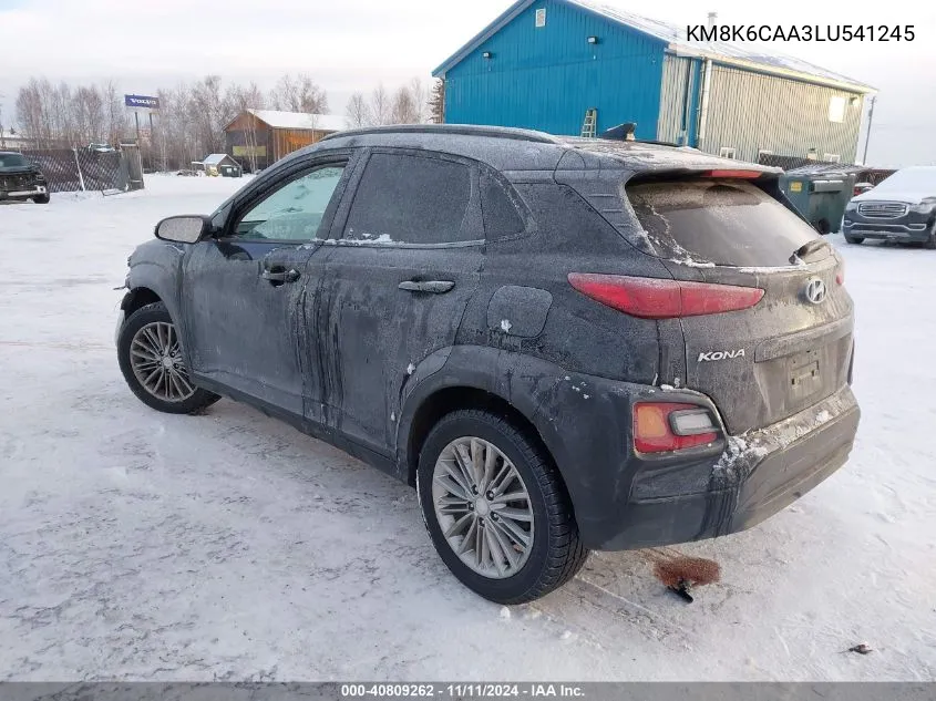 2020 Hyundai Kona Sel Plus VIN: KM8K6CAA3LU541245 Lot: 40809262