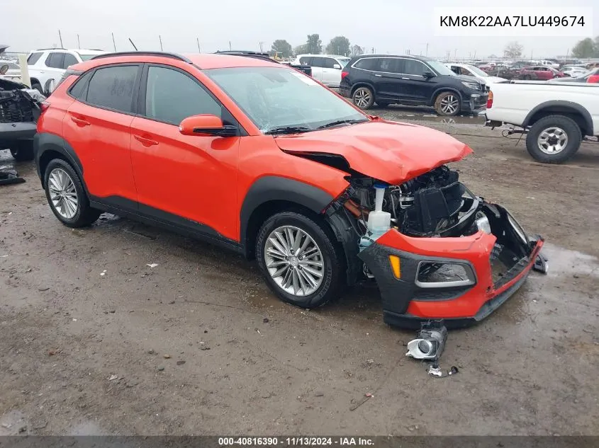 KM8K22AA7LU449674 2020 Hyundai Kona Sel