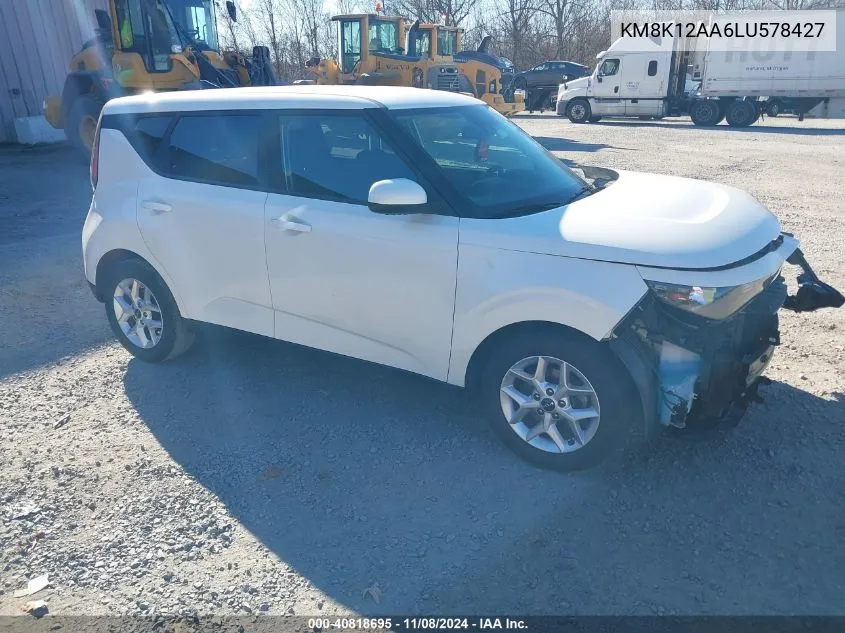 2020 Hyundai Kona Se VIN: KM8K12AA6LU578427 Lot: 40818695