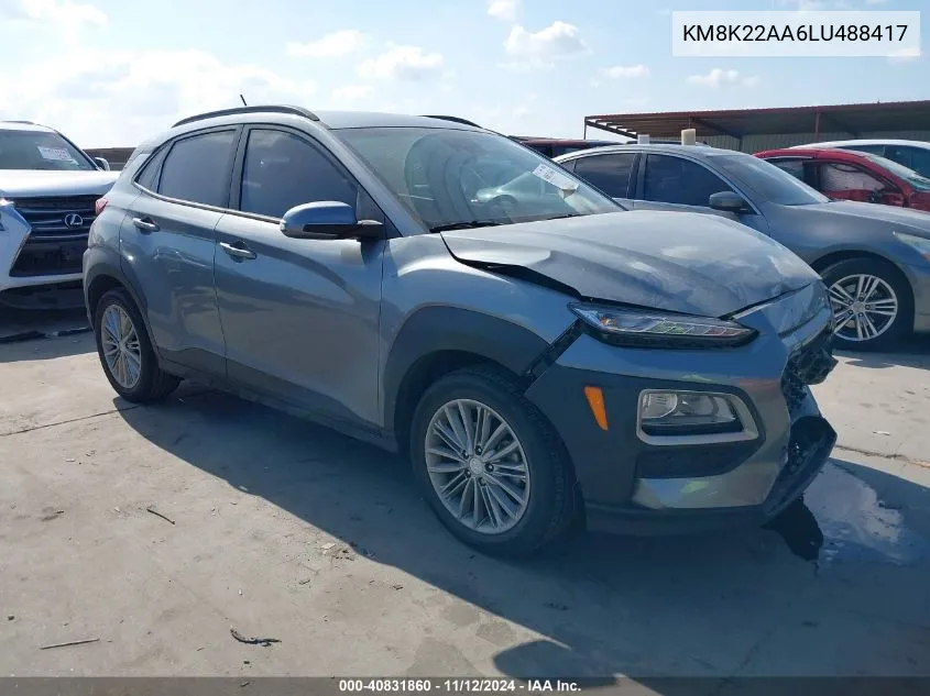 KM8K22AA6LU488417 2020 Hyundai Kona Sel