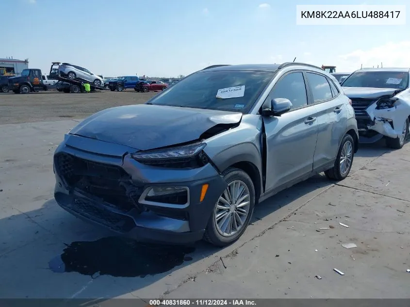 KM8K22AA6LU488417 2020 Hyundai Kona Sel