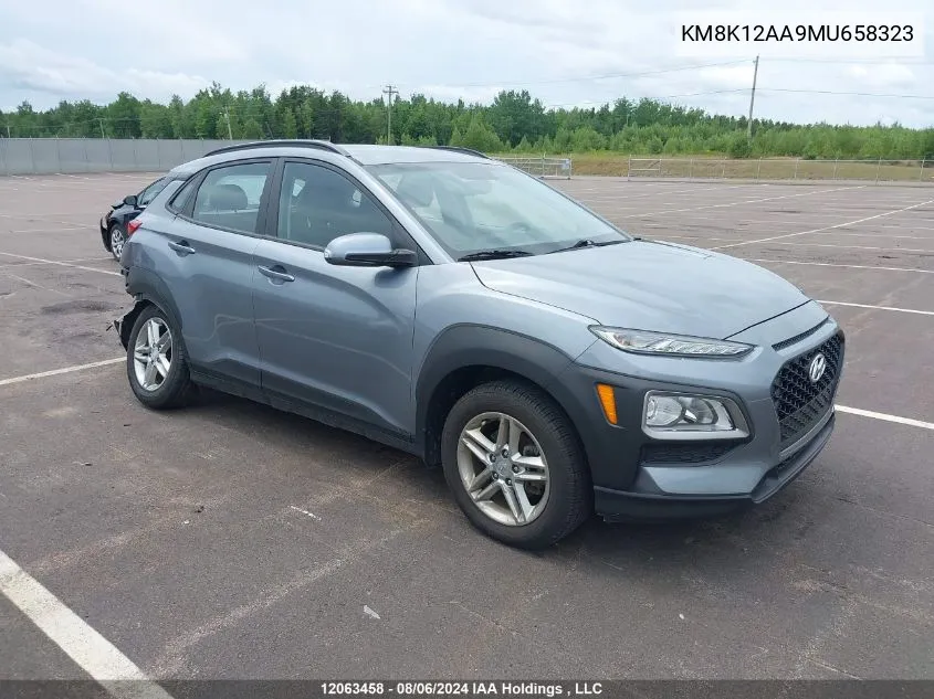 2021 Hyundai Kona Se VIN: KM8K12AA9MU658323 Lot: 12063458