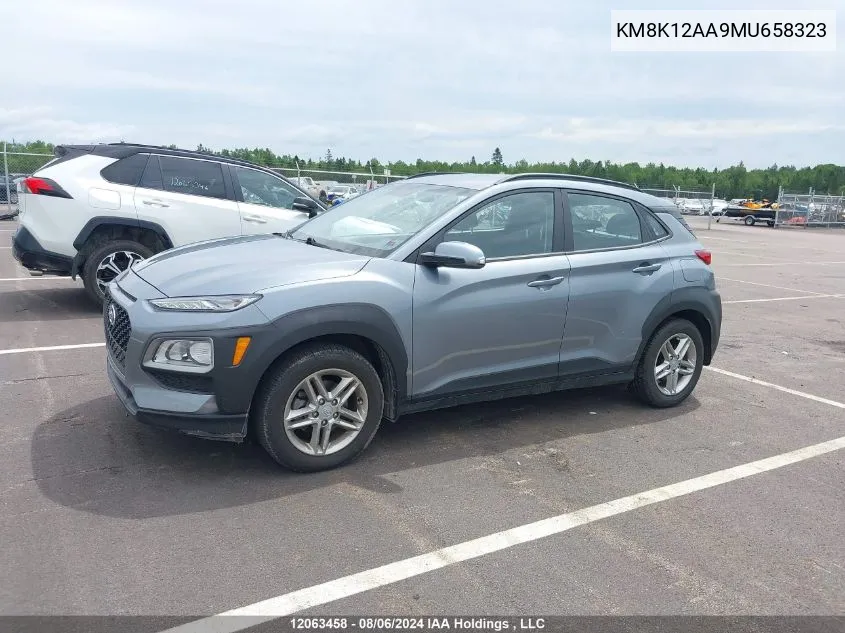 2021 Hyundai Kona Se VIN: KM8K12AA9MU658323 Lot: 12063458