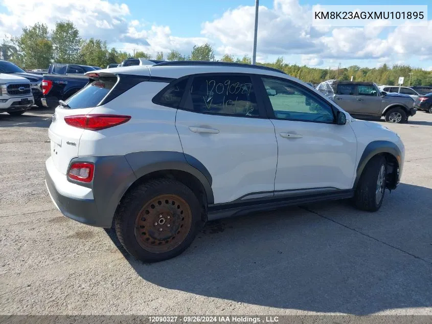 KM8K23AGXMU101895 2021 Hyundai Kona Electric Preferred