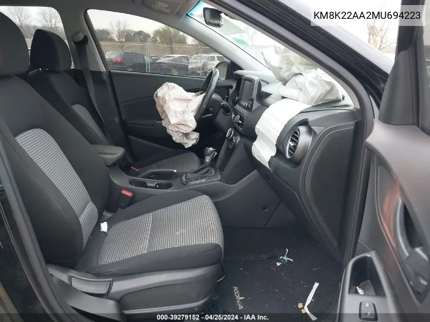 KM8K22AA2MU694223 2021 Hyundai Kona Sel