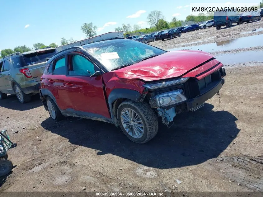 2021 Hyundai Kona Sel VIN: KM8K2CAA5MU623698 Lot: 39386984