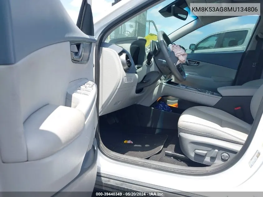 KM8K53AG8MU134806 2021 Hyundai Kona Electric Ultimate