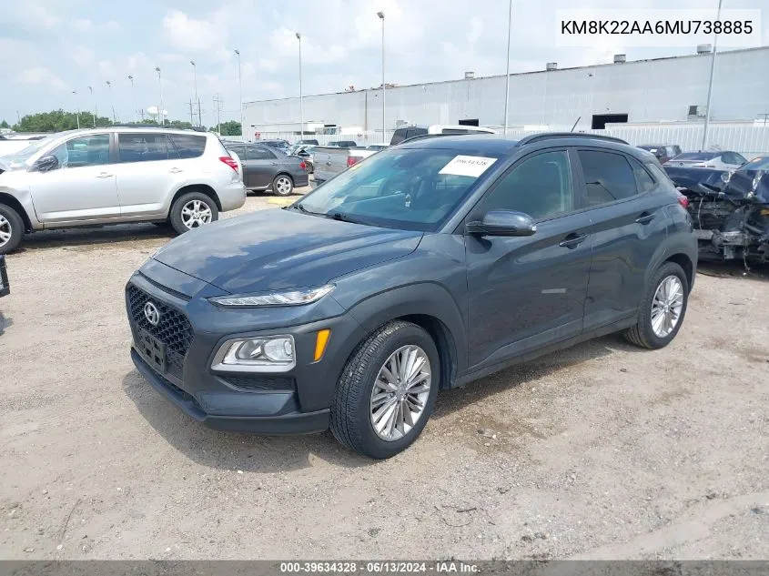 KM8K22AA6MU738885 2021 Hyundai Kona Sel