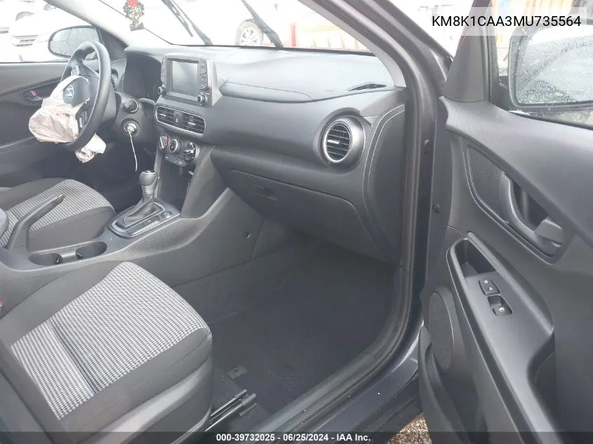 KM8K1CAA3MU735564 2021 Hyundai Kona Se