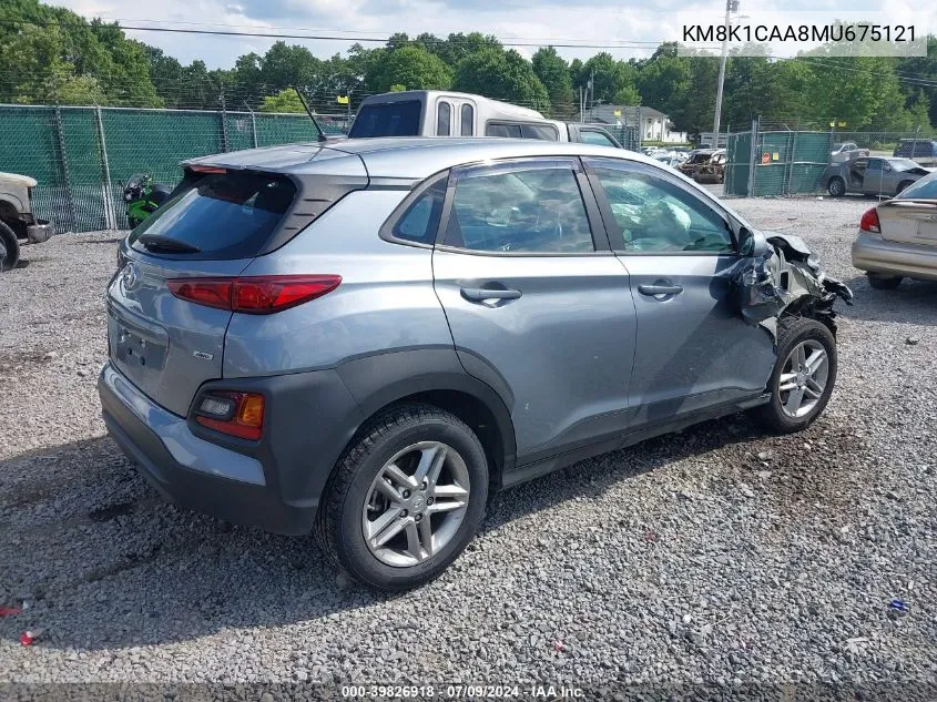 KM8K1CAA8MU675121 2021 Hyundai Kona Se