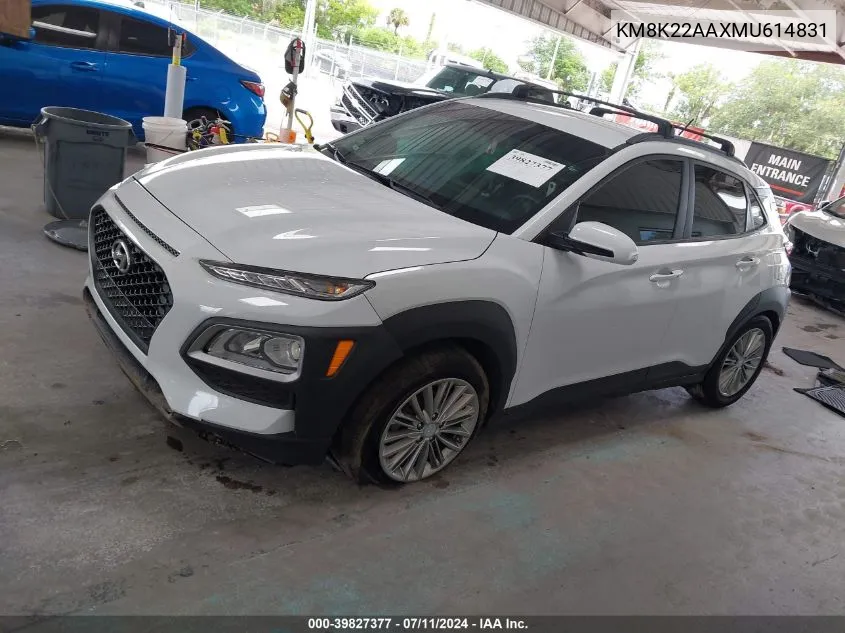 KM8K22AAXMU614831 2021 Hyundai Kona Sel