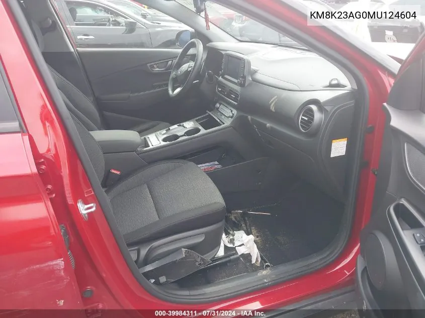 KM8K23AG0MU124604 2021 Hyundai Kona Electric Sel