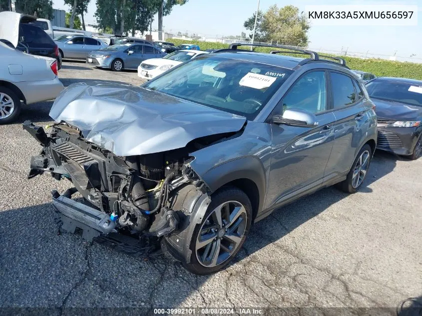 KM8K33A5XMU656597 2021 Hyundai Kona Limited