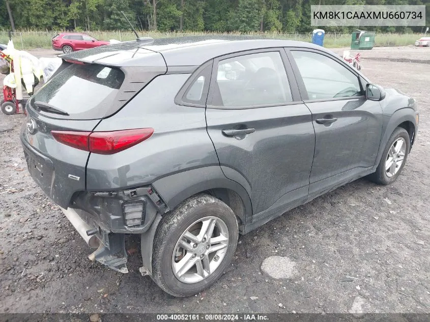 KM8K1CAAXMU660734 2021 Hyundai Kona Se