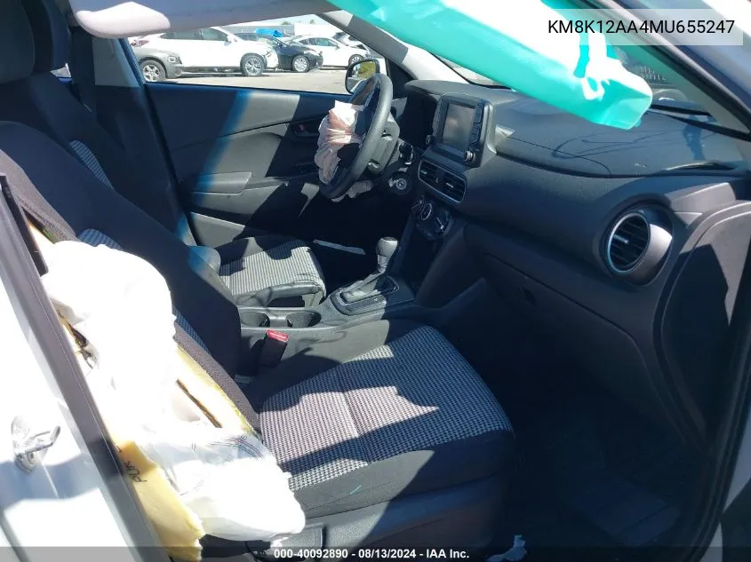 KM8K12AA4MU655247 2021 Hyundai Kona Se