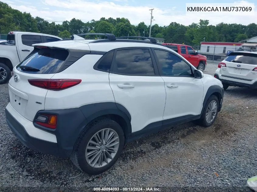 KM8K6CAA1MU737069 2021 Hyundai Kona Sel Plus