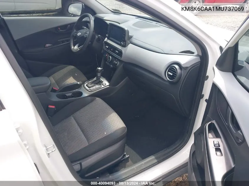 KM8K6CAA1MU737069 2021 Hyundai Kona Sel Plus