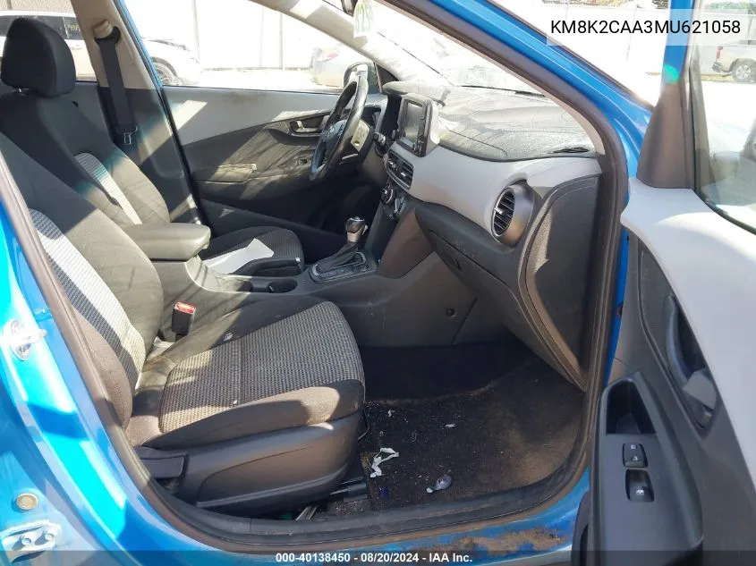 KM8K2CAA3MU621058 2021 Hyundai Kona Sel