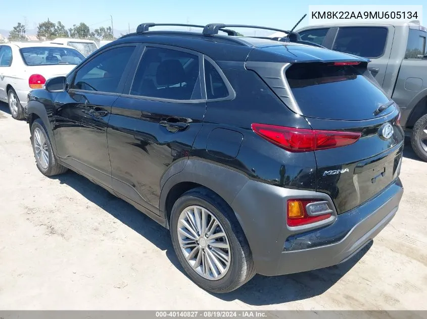 KM8K22AA9MU605134 2021 Hyundai Kona Sel