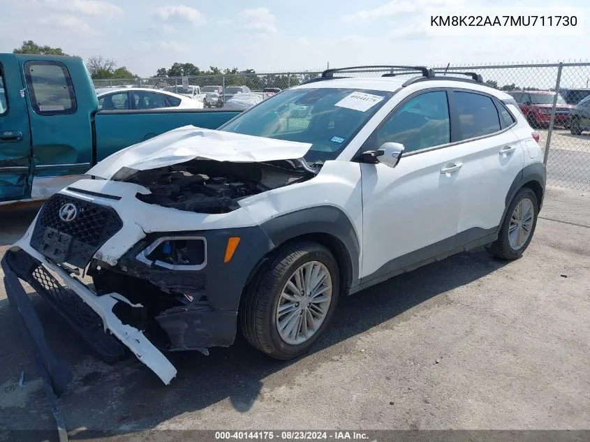 KM8K22AA7MU711730 2021 Hyundai Kona Sel