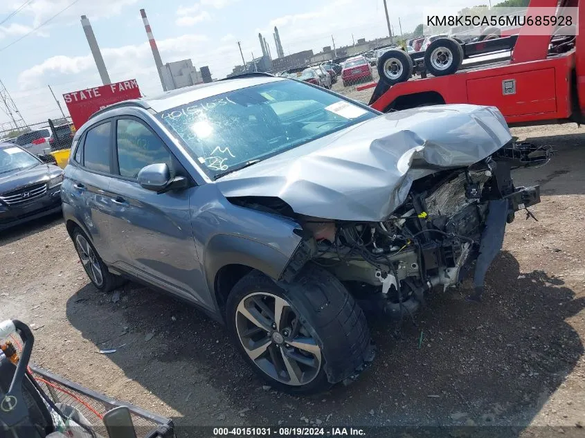 KM8K5CA56MU685928 2021 Hyundai Kona Ultimate