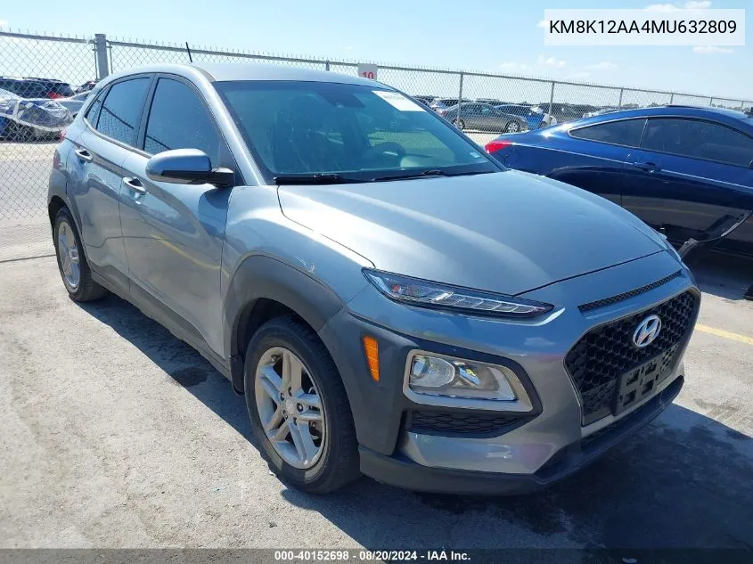 KM8K12AA4MU632809 2021 Hyundai Kona Se