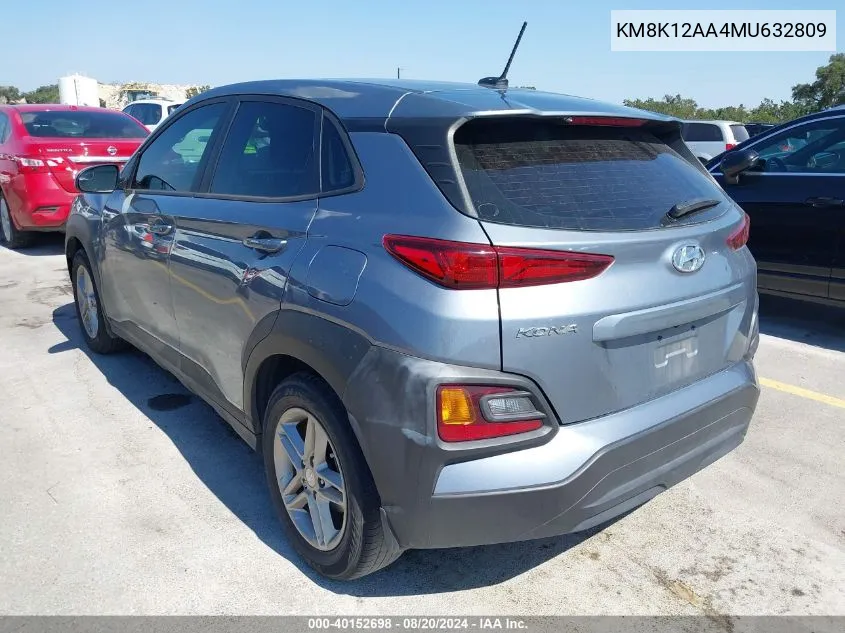 KM8K12AA4MU632809 2021 Hyundai Kona Se