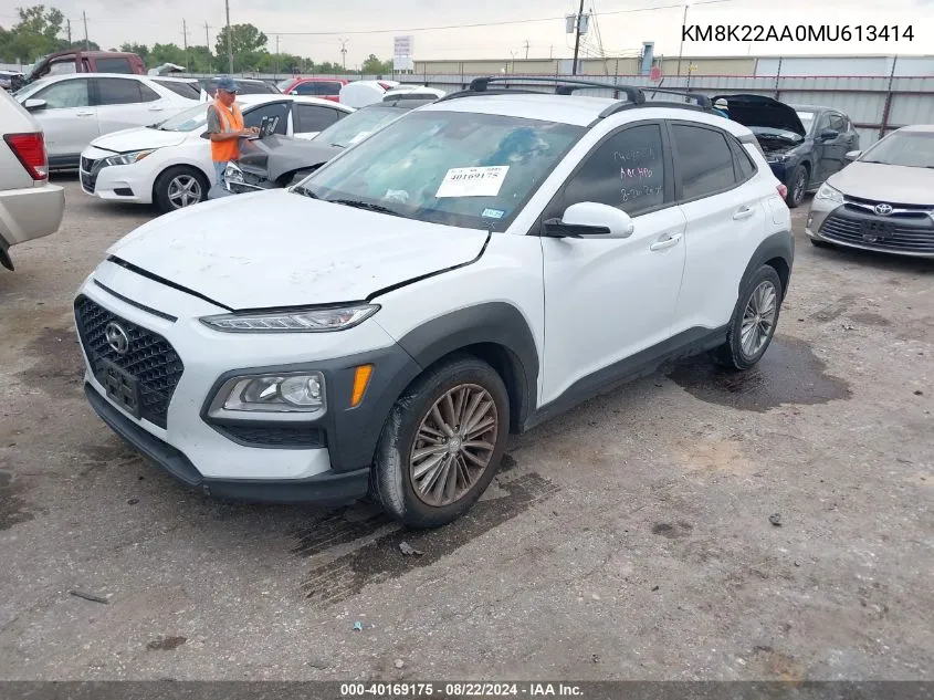 KM8K22AA0MU613414 2021 Hyundai Kona Sel