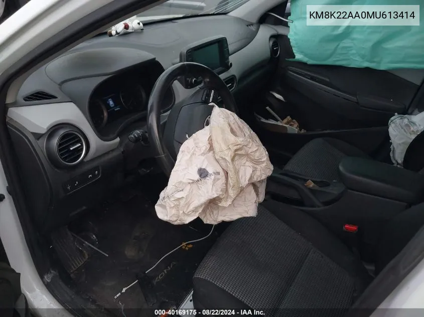 KM8K22AA0MU613414 2021 Hyundai Kona Sel