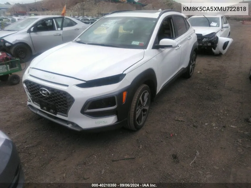 KM8K5CA5XMU722818 2021 Hyundai Kona Ultimate