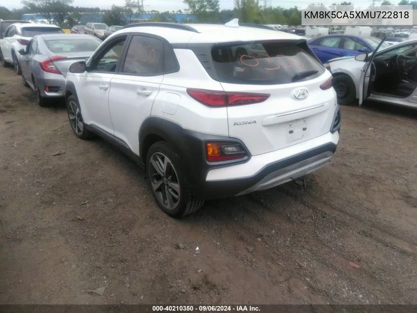 KM8K5CA5XMU722818 2021 Hyundai Kona Ultimate