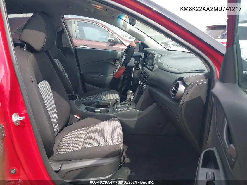 KM8K22AA2MU741217 2021 Hyundai Kona Sel