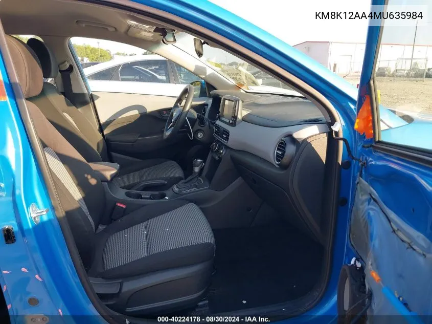 KM8K12AA4MU635984 2021 Hyundai Kona Se