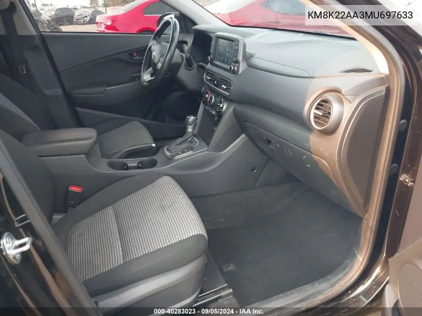 KM8K22AA3MU697633 2021 Hyundai Kona Sel