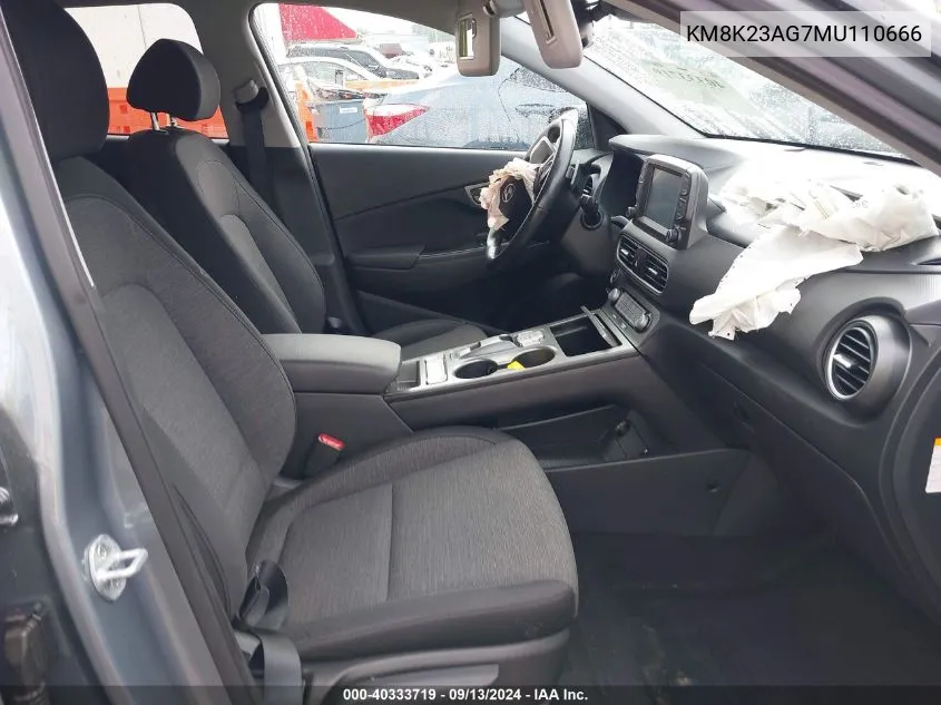 KM8K23AG7MU110666 2021 Hyundai Kona Sel