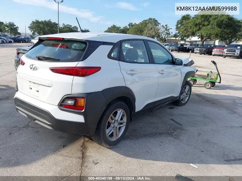 KM8K12AA6MU599988 2021 Hyundai Kona Se