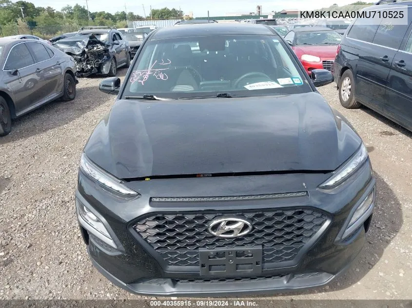 KM8K1CAA0MU710525 2021 Hyundai Kona Se