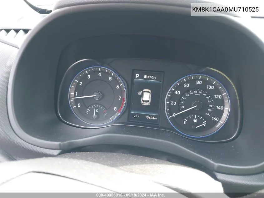 KM8K1CAA0MU710525 2021 Hyundai Kona Se