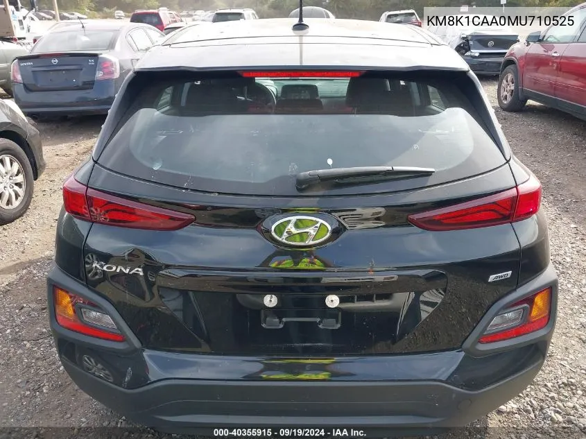 KM8K1CAA0MU710525 2021 Hyundai Kona Se