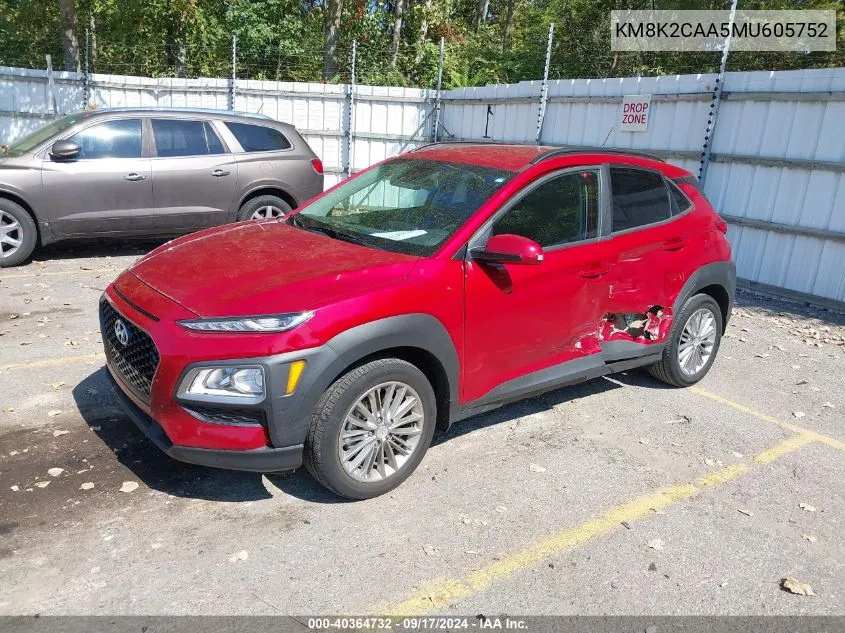 KM8K2CAA5MU605752 2021 Hyundai Kona Sel