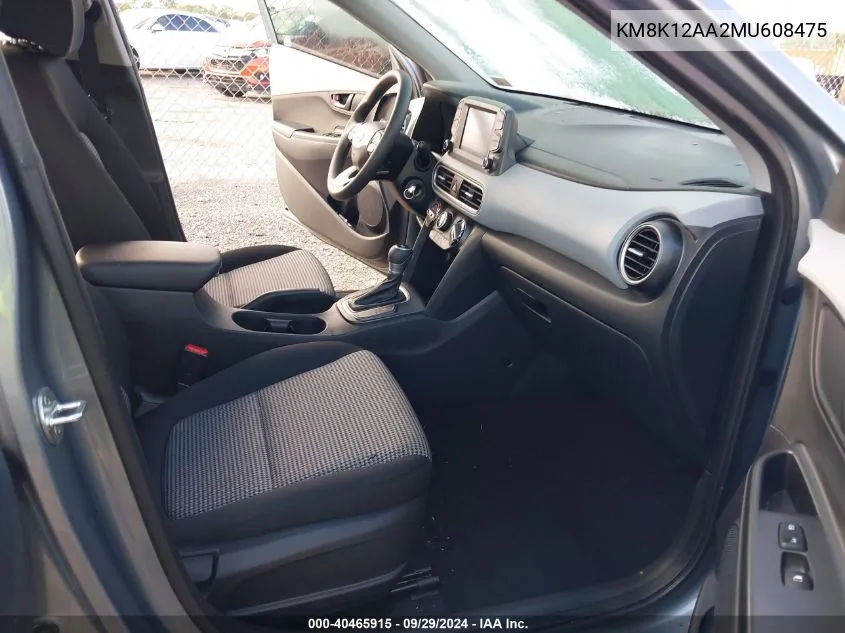 KM8K12AA2MU608475 2021 Hyundai Kona Se